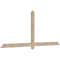 Ekena Millwork Eugene Smooth Timber Gable Bracket, Douglas Fir, 84"W x 35"H x 1 1/2"D x 3 1/2"F, 10/12 Pitch GBW084X35X0204EUG00SDF - alternate 3